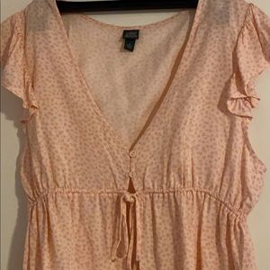 pink top from target, brand is wildfable, size medium